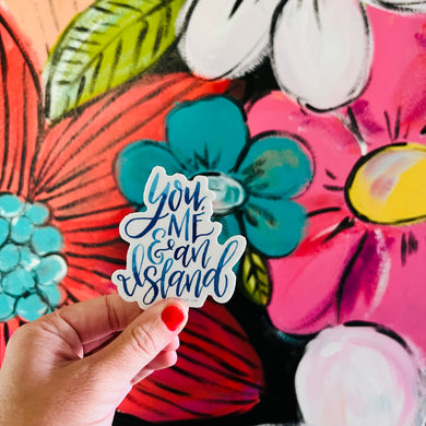 Sticker // You, Me & an Island