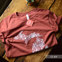 Load image into Gallery viewer, Apparel // Outline MI Floral [Ready to Ship]