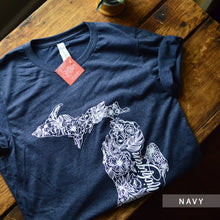 Load image into Gallery viewer, Apparel // Outline MI Floral [Ready to Ship]