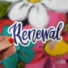 Load image into Gallery viewer, RENEWAL Sticker  // Word of the Year // Ready to Ship