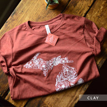 Load image into Gallery viewer, Apparel // Outline MI Floral [Made-to-Order]