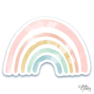 Sticker //  Distressed Rainbow