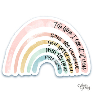 Sticker //  Dolly Parton Rainbow