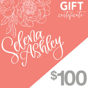 Gift Certificate // Selena Ashley Designs