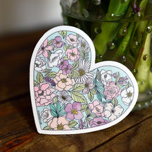 Load image into Gallery viewer, Sticker // Floral Heart