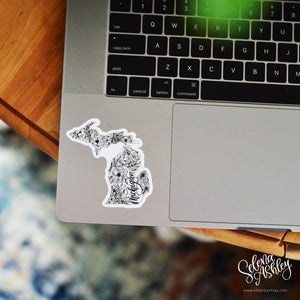 Sticker // MI Outline